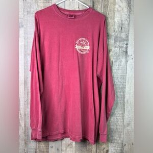 Comfort Colors Size XL Faded Look Red MadCAAP Long Sleeve Crewneck T-Shi…